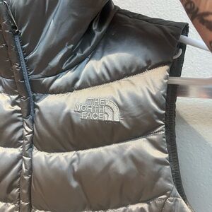 The North Face womens Metallic Gray Vest